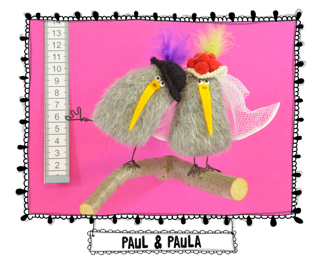 Adler-Hochzeitspaar Paul und Paula